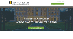 Desktop Screenshot of familyofficelist.org